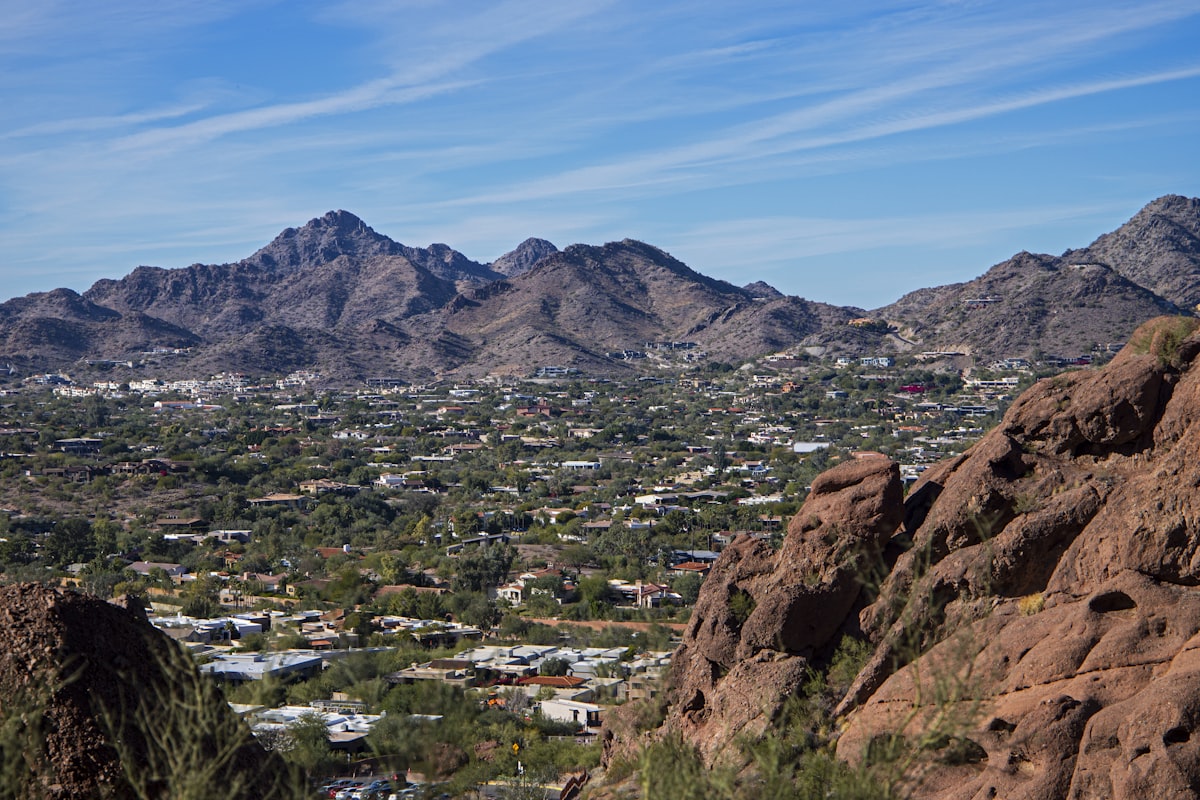 Mountain neighborhoods in the West Valley near Glendale, Arizona